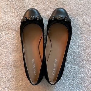 Coach suede ballet flats